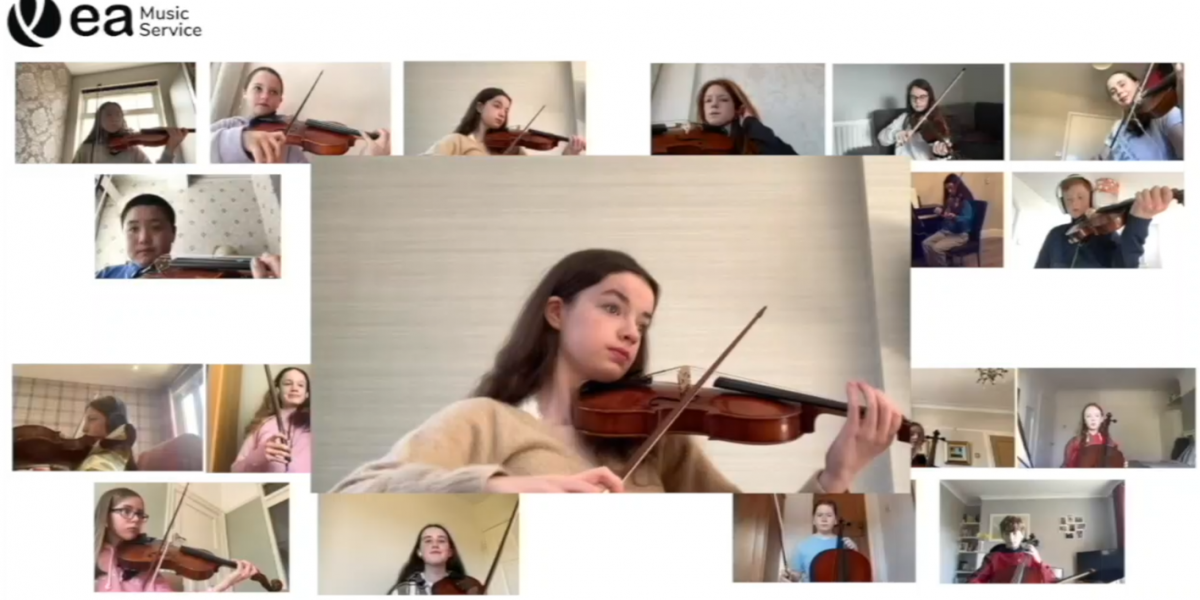 Online screenshot musicians