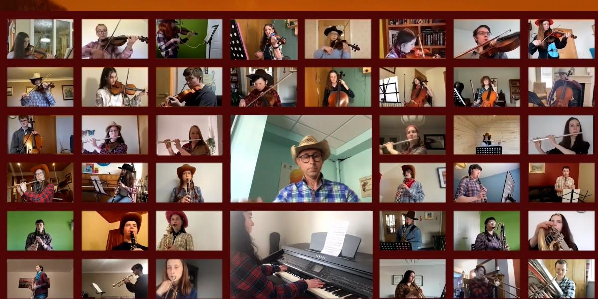 Online screenshot orchestra musicians