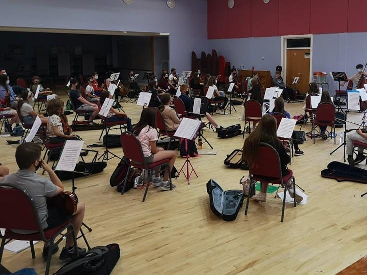 Summer school rehearsal with Bass demo