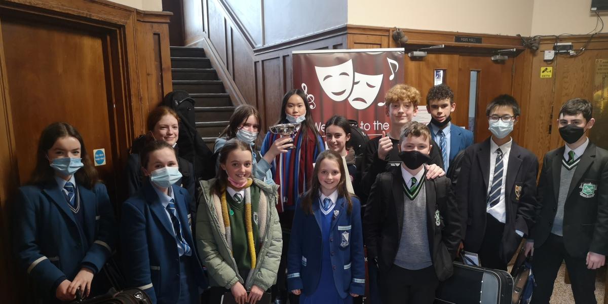 Junior string quartets at festival venue