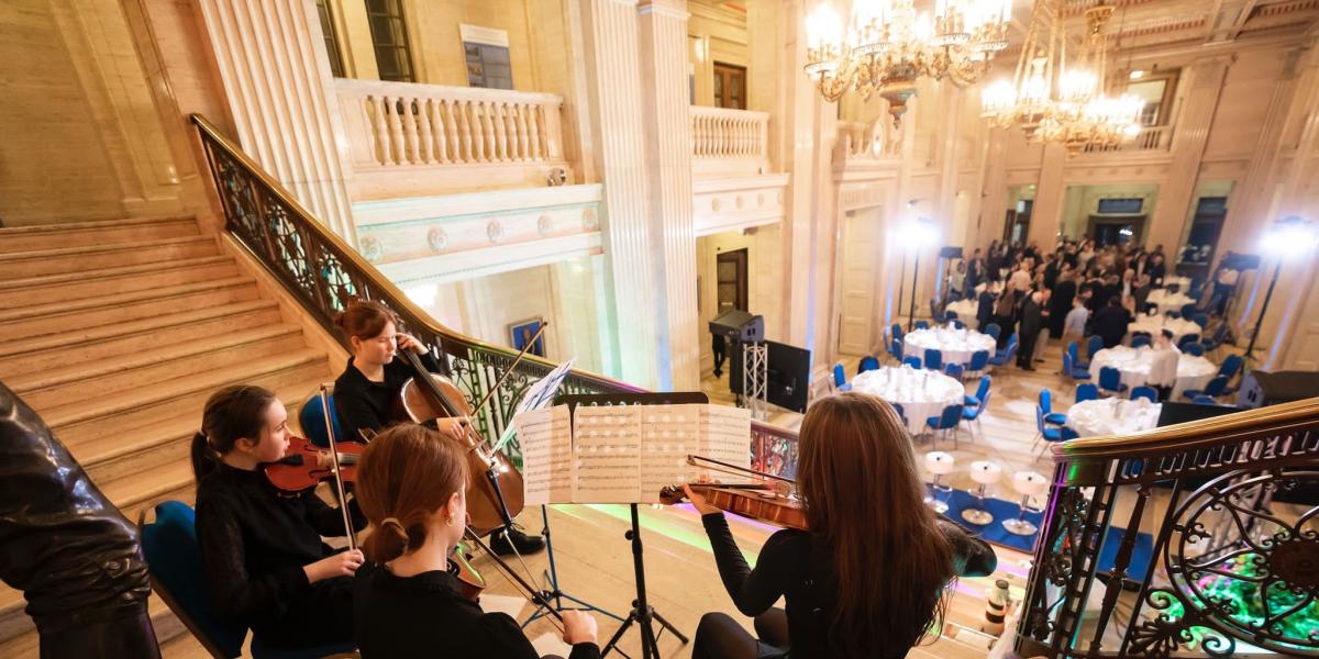 Slancio quartet performing in Stormont
