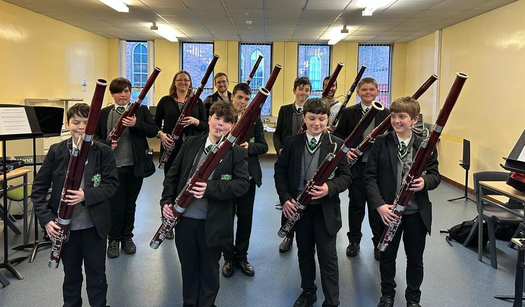 Young Bassoonists participating in To Bassoon and Beyond initiative 