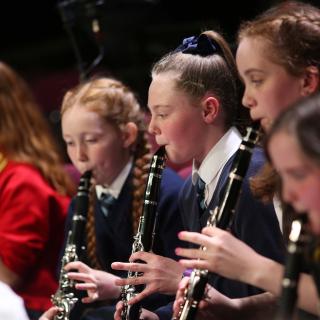 DIWB children playing musical instruments