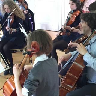 Con Tempo quartet in workshop