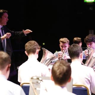 St Michael's College Brass Ban in concert