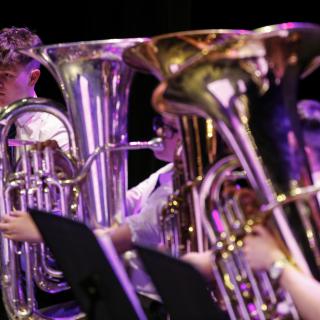 St Michael's College Brass Band in concert