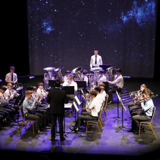 St Michael's College Brass Ban in concert