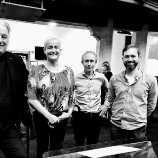 Jac Van Steen with Music Service tutors at conducting workshop