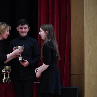 Prizewinners at the Armagh office concert