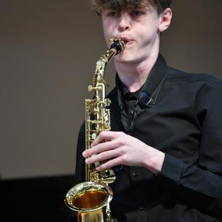 Sax player from South Ulster Youth Band
