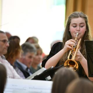 Trumpet soloist in concert