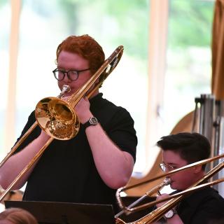 Trombone soloist in concert