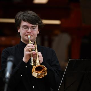 Trumpet soloist in concert