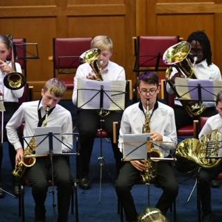 Brass section of the wind band