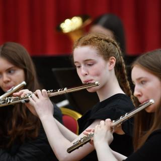 flute section in concert