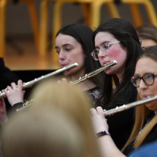 flute players in concert
