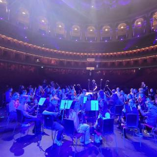City of Belfast Youth Orchestra on stage in Royal Albert hall