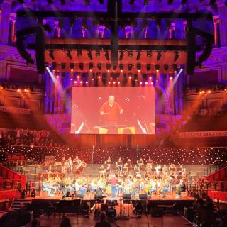City of Belfast Youth Orchestra on stage in Royal Albert hall