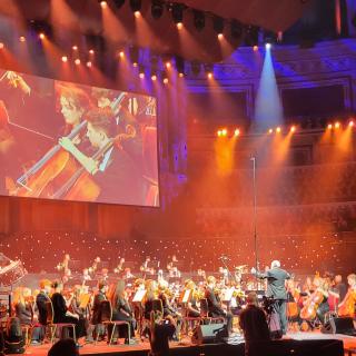 City of Belfast Youth Orchestra on stage in Royal Albert hall