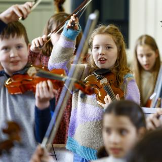 Young participants in the Portadown Benedetti Foundation workshop