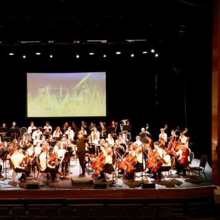 Western region youth orchestra performing in Millenium Forum