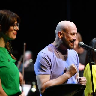 Musical Pathways tutors delivering Springfest roadshow