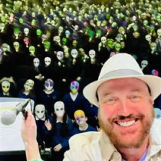 Selfie from stage in Springfest 