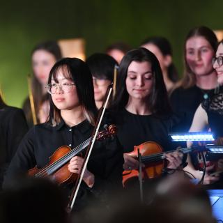 Musicians performing in Gala concert