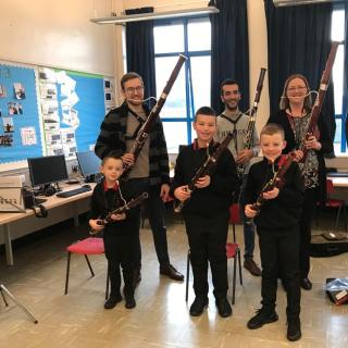 Young Bassoonists participating in To Bassoon and Beyond initiative 