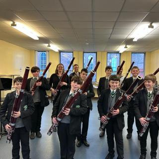 Young Bassoonists participating in To Bassoon and Beyond initiative 