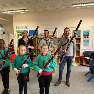 Young Bassoonists participating in To Bassoon and Beyond initiative 