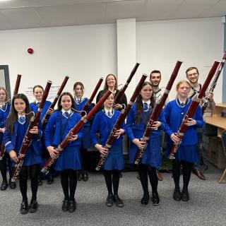 Young Bassoonists participating in To Bassoon and Beyond initiative 
