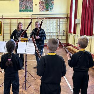Young Bassoonists participating in To Bassoon and Beyond initiative 