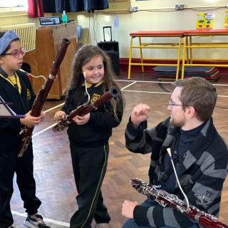 Young Bassoonists participating in To Bassoon and Beyond initiative 