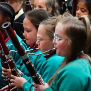 Young Bassoonists participating in To Bassoon and Beyond initiative 