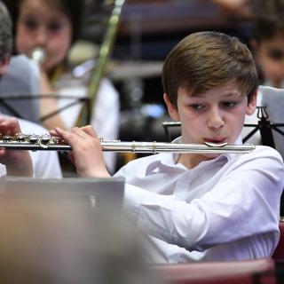 Youth band in concert