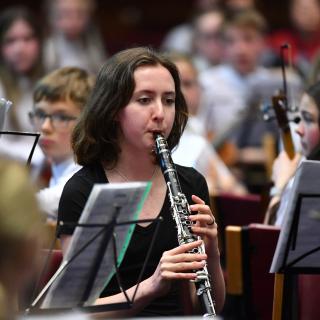 Youth band in concert