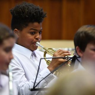 Youth band in concert