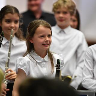 Youth band in concert