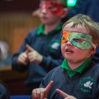 Primary school participants enjoying Springfest at Millennium Forum