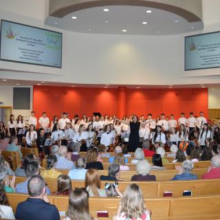 Young musicians performing in Youth orchestra concert