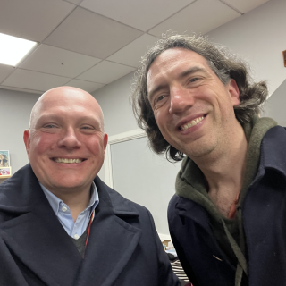 EA Music Head of Service Darren Canmore meets Snow Patrol's Gary Lightbody 