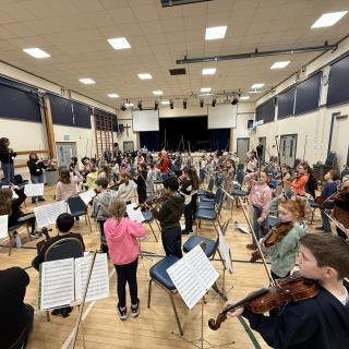 Benedetti Foundation Beginner Strings Workshop - children and young people with string instruments