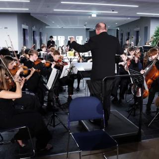 City of Belfast Youth Orchestra perfoming at Ulster University