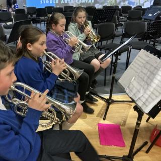 Cornet players in concert