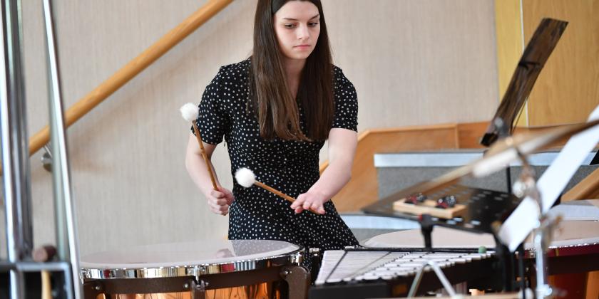 Timpanist in concert